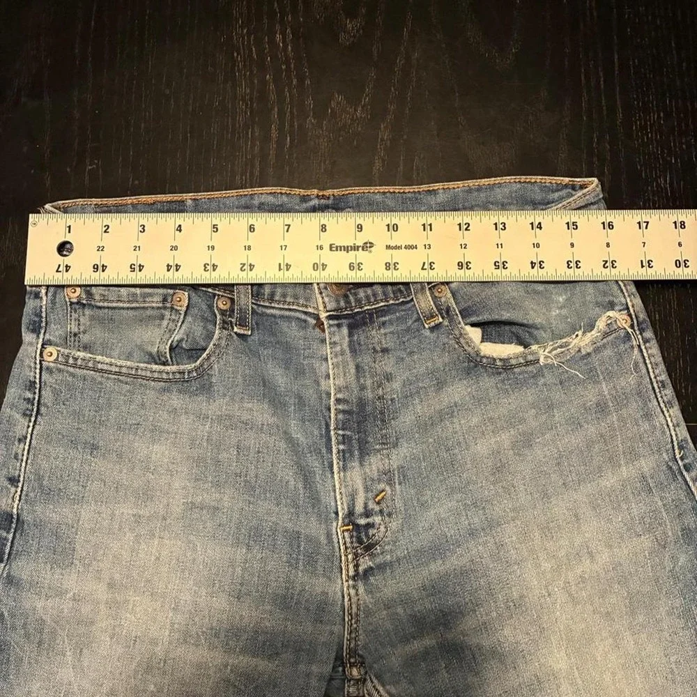 Levis 511 Slim Fit Jeans Mens 33x30 Light Wash Blue Denim 29507-0003